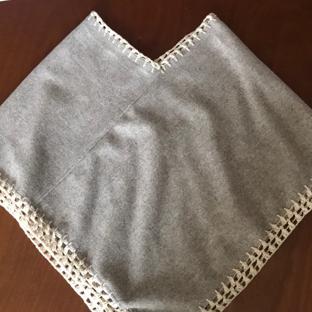 Gray Poncho never worn